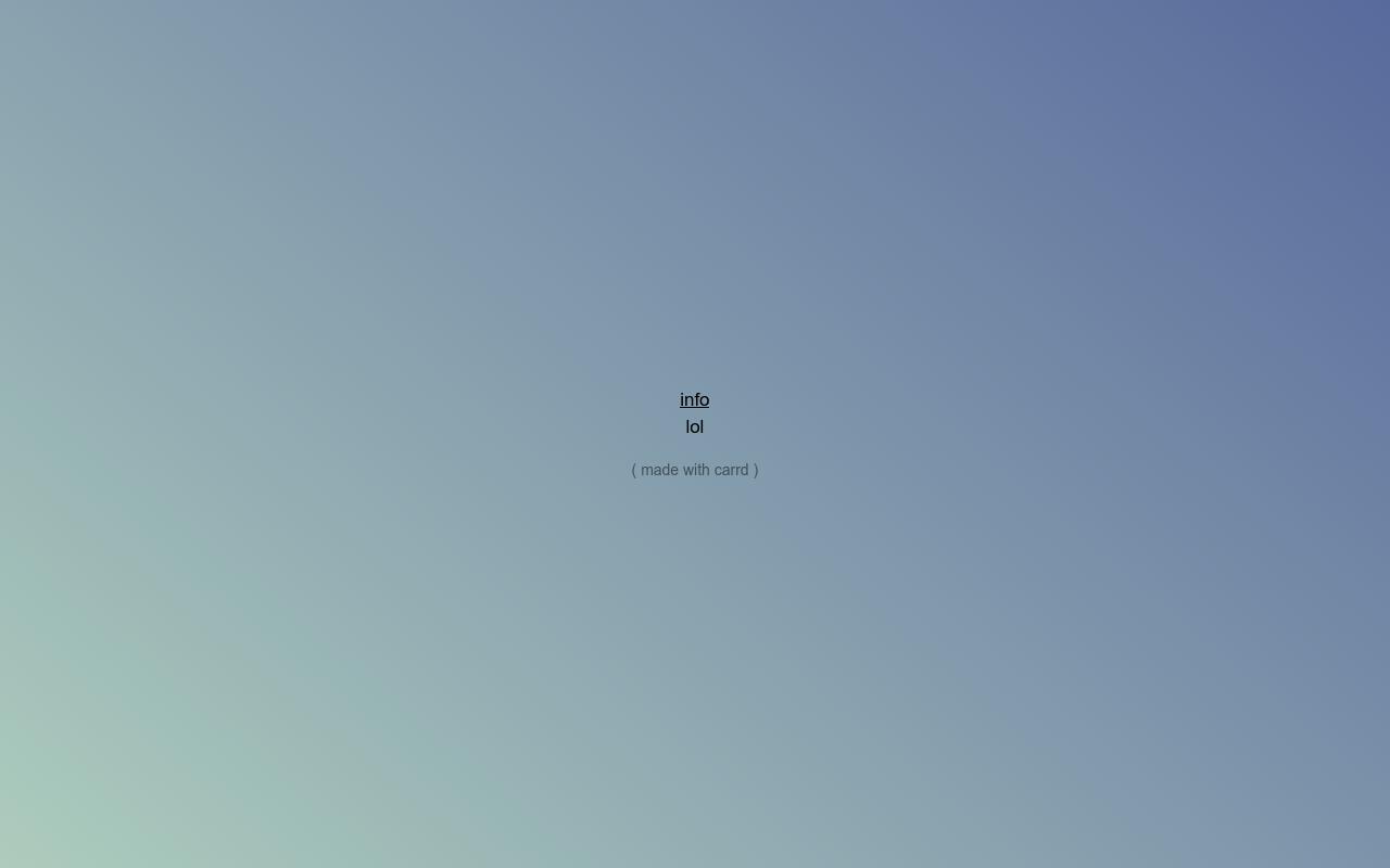 Carrd profile picture for @retardation